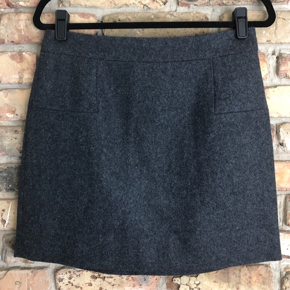 J. Crew Felted Wool Mini Skirt